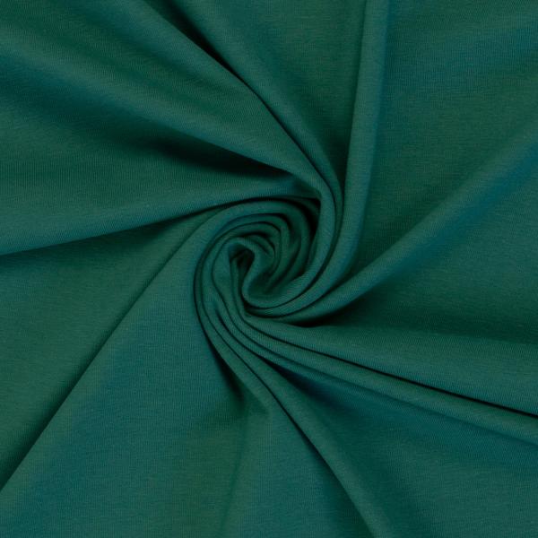 Swafing Vanessa FS26 Baumwoll Jersey Uni Smaragd 266